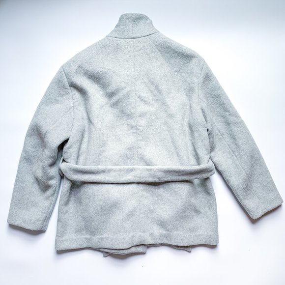 Gap Gray Belted Blazer Jacket | Women’s Large - Picture 3 of 4